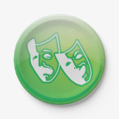 シアターマスク記号 ペーパープレート (正面)