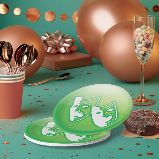 シアターマスク記号 ペーパープレート