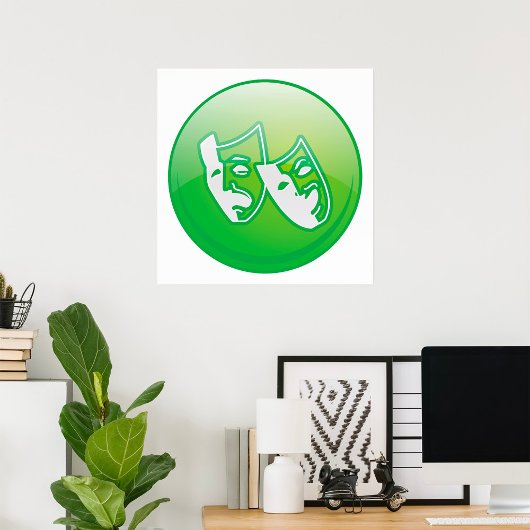 シアターマスク記号 ポスター