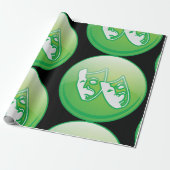 シアターマスク記号 ラッピングペーパー (アンロールド)