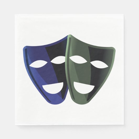 シアターマスク スタンダードランチョンナプキン (正面)