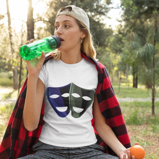 シアターマスク（青と緑） Tシャツ