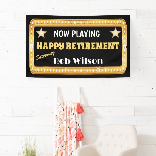 シアターマーキーの退職パーティー 横断幕