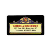 シアターマーキースウィート16ラベル ラベル (正面)