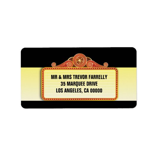 シアターマーキーリターン ラベル (正面)