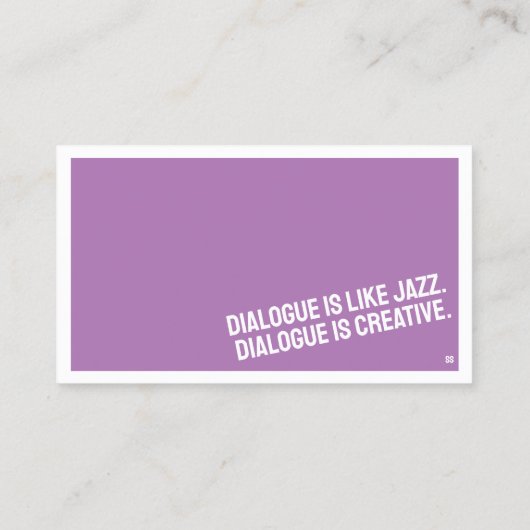 シアターミニマルな名刺 名刺 (裏面)