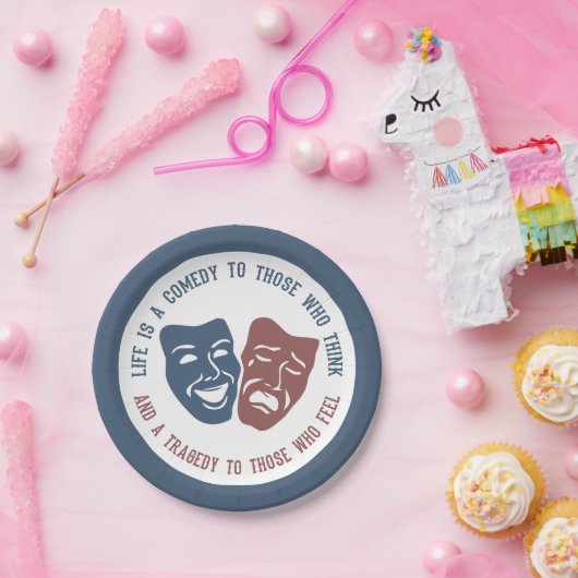 シアターライフ引用文紙プレート ペーパープレート (パーティー)