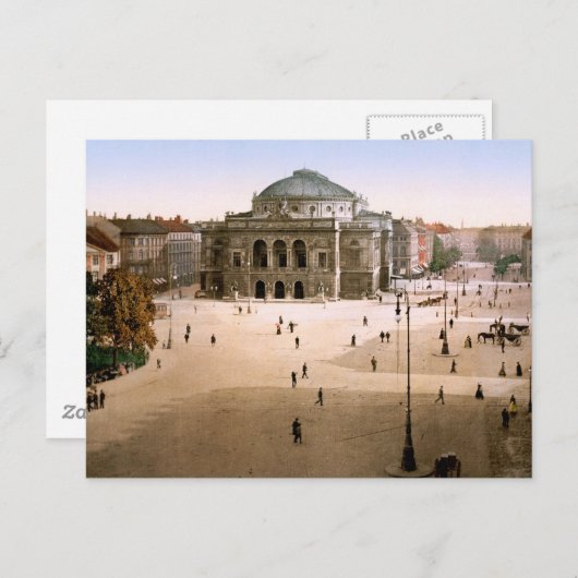 シアター王室のコペンハーゲンデンマーク ポストカード (正面/裏面)