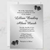 シアター結婚ズシルバー招待状 招待状 (正面)