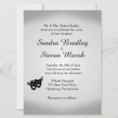 シアター結婚ズシルバー招待状 招待状 (正面)