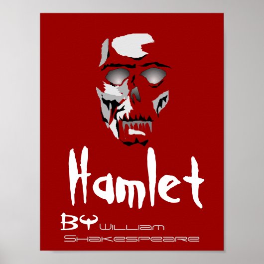 シアター遊ポスターハムレットby William Shakespeare ポスター (正面)