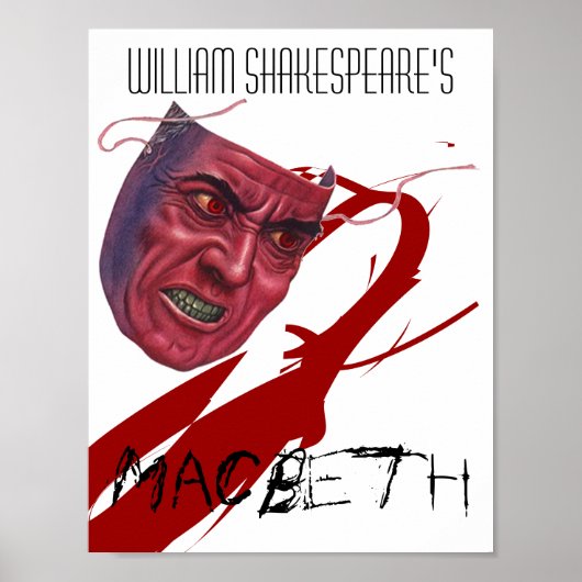 シアター遊ポスターMacbeth By William Shakespeare ポスター (正面)
