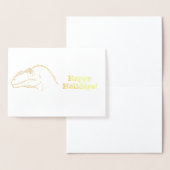 シアツフォイルハッピーホリデーズカード 箔カード (ディスプレー)