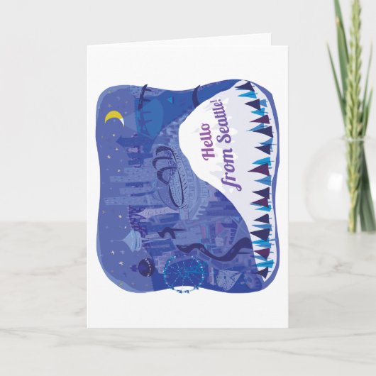 シアトルからこんにちは カード (正面)