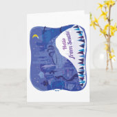 シアトルからこんにちは カード (黄色い花)