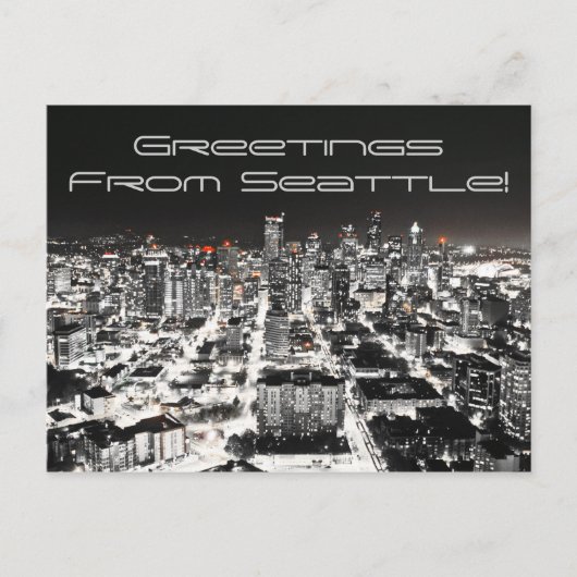 シアトルからのグリーティングカード ポストカード (正面)