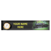 シアトルからの退職したな列車エンジン デスクネームプレート (正面)