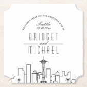 シアトルでの愛 |シティスカイラインへようこそ ペーパーコースター (正面)
