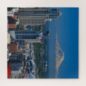 シアトルと山レイニア写真 ジグソーパズル (横)