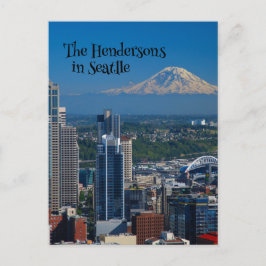 シアトルと山レイニア写真 ポストカード