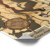 シアトルのエリアマップ ポスター (角)