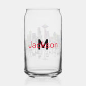 シアトルのグラフィティとモノグラム ガラス缶 (裏面)