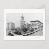 シアトルのコートハウススクエア&スミスタワー ポストカード (正面)