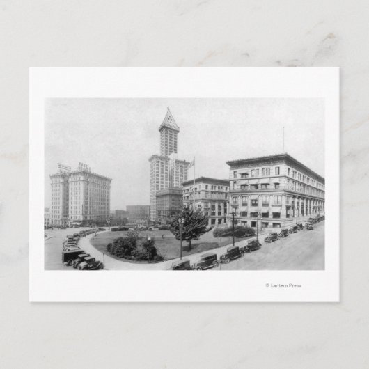 シアトルのコートハウススクエア&スミスタワー ポストカード (正面)