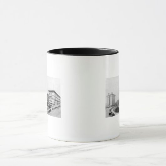 シアトルのコートハウススクエア&スミスタワー マグカップ (中央)