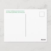 シアトルのスカイラインのコラージュのはがき ポストカード (裏面)