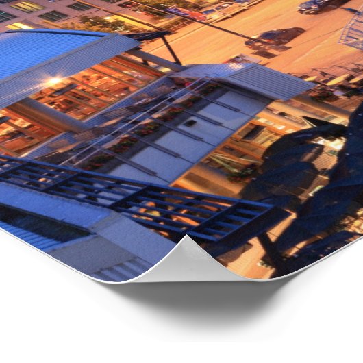 シアトルのスカイラインアンドハーバーワシントン州 ポスター (角)