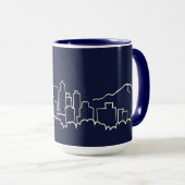 シアトルのスカイライン マグカップ (正面右)