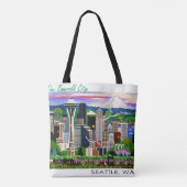 シアトルのトートのおもしろい! トートバッグ (裏面)