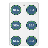 シアトルのミニクリップボード ミニクリップボード (裏面)