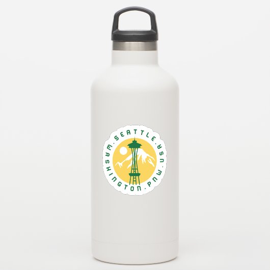 シアトルのロゴグラフィック シール (ウォーターボトル)