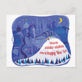 シアトルの休日の挨拶状 シーズンポストカード (正面)