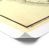 シアトルの地図1890 ポスター (角)