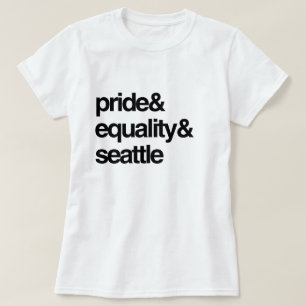 シアトルの平等およびプライド- .PNG Tシャツ
