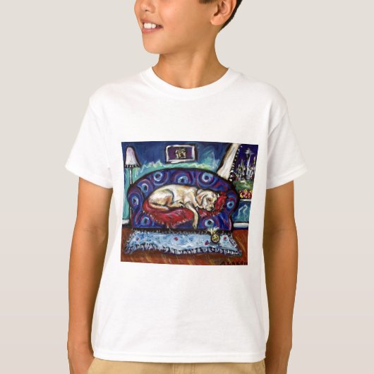 シアトルの眠いLabradr Tシャツ (正面)