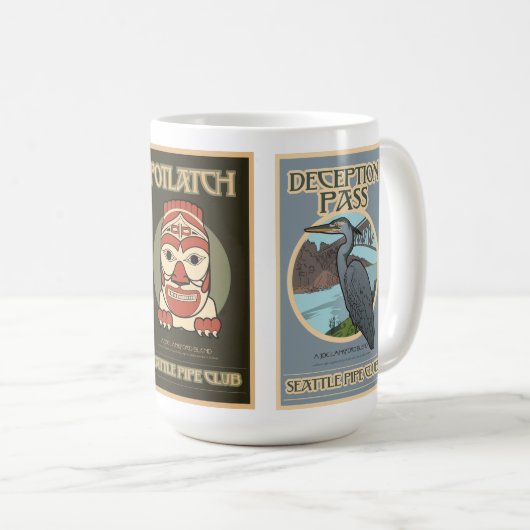 シアトルの管クラブ新しいブレンドのコーヒー・マグ コーヒーマグカップ (正面右)
