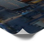 シアトルの街のスカイラインの空中表示 ポスター (角)