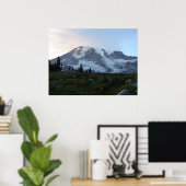シアトルのMt Rainier ポスター (ホームオフィス)