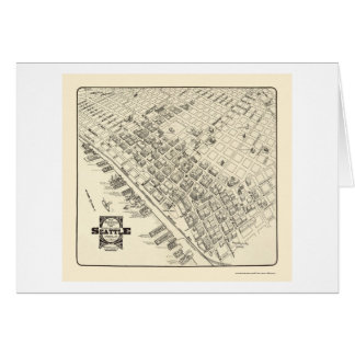 シアトルのWAのパノラマ式の地図- 1903年