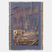 シアトルのWashington1962万国博覧会ポスター スローブランケット (正面縦)