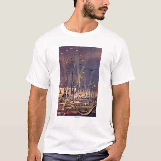 シアトルのWashington1962万国博覧会ポスター Tシャツ (正面)