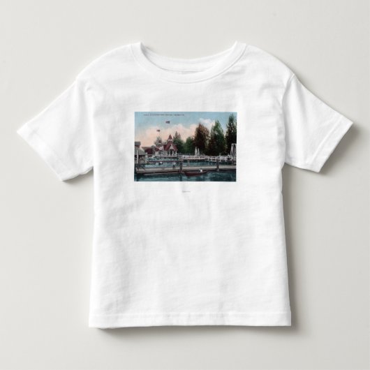 シアトルのWashingtonMadison公園場面 トドラーTシャツ (正面)