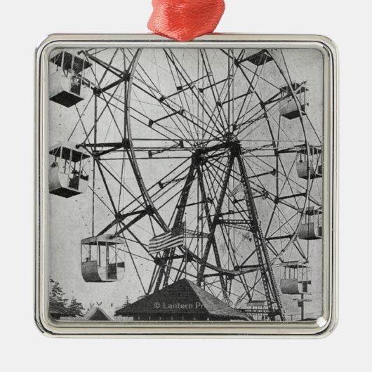 シアトルのWashingtonYukon太平洋の博覧会Ferris メタルオーナメント (正面)