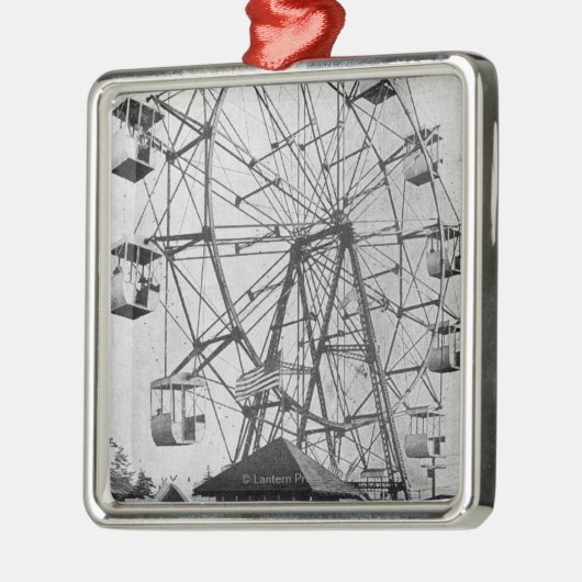 シアトルのWashingtonYukon太平洋の博覧会Ferris メタルオーナメント (左)