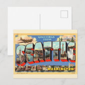 シアトルへの挨拶 ポストカード (正面/裏面)