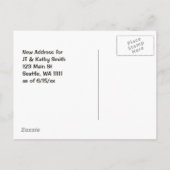 シアトルへの移動WAヴィンテージの変更 案内ポストカード (裏面)